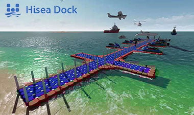 pontile galleggiante in plastica