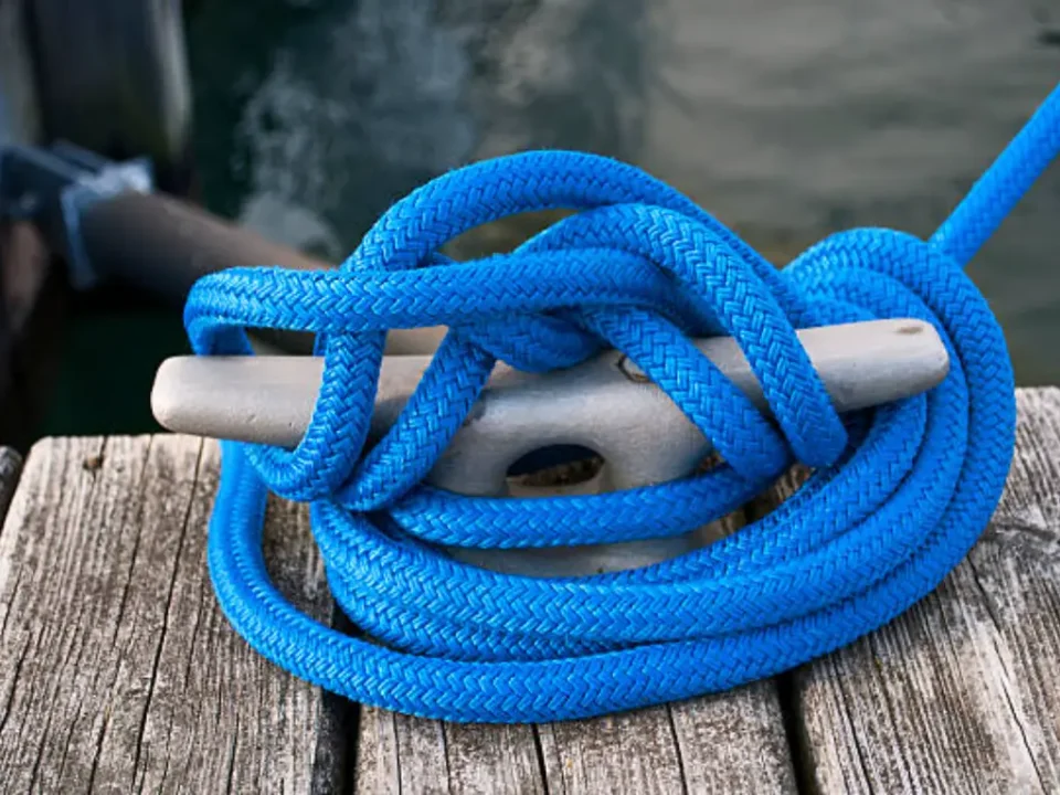een boot vastmaken aan een drijvende steiger