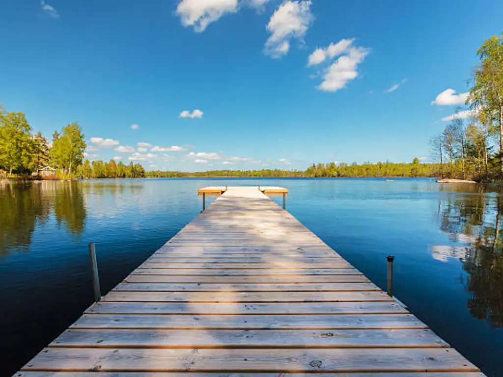 quai flottant en bois