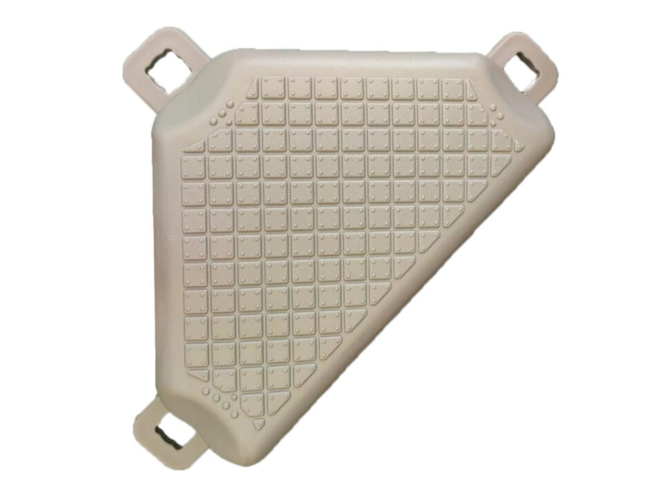 Blocchi di pontile triangolari in plastica