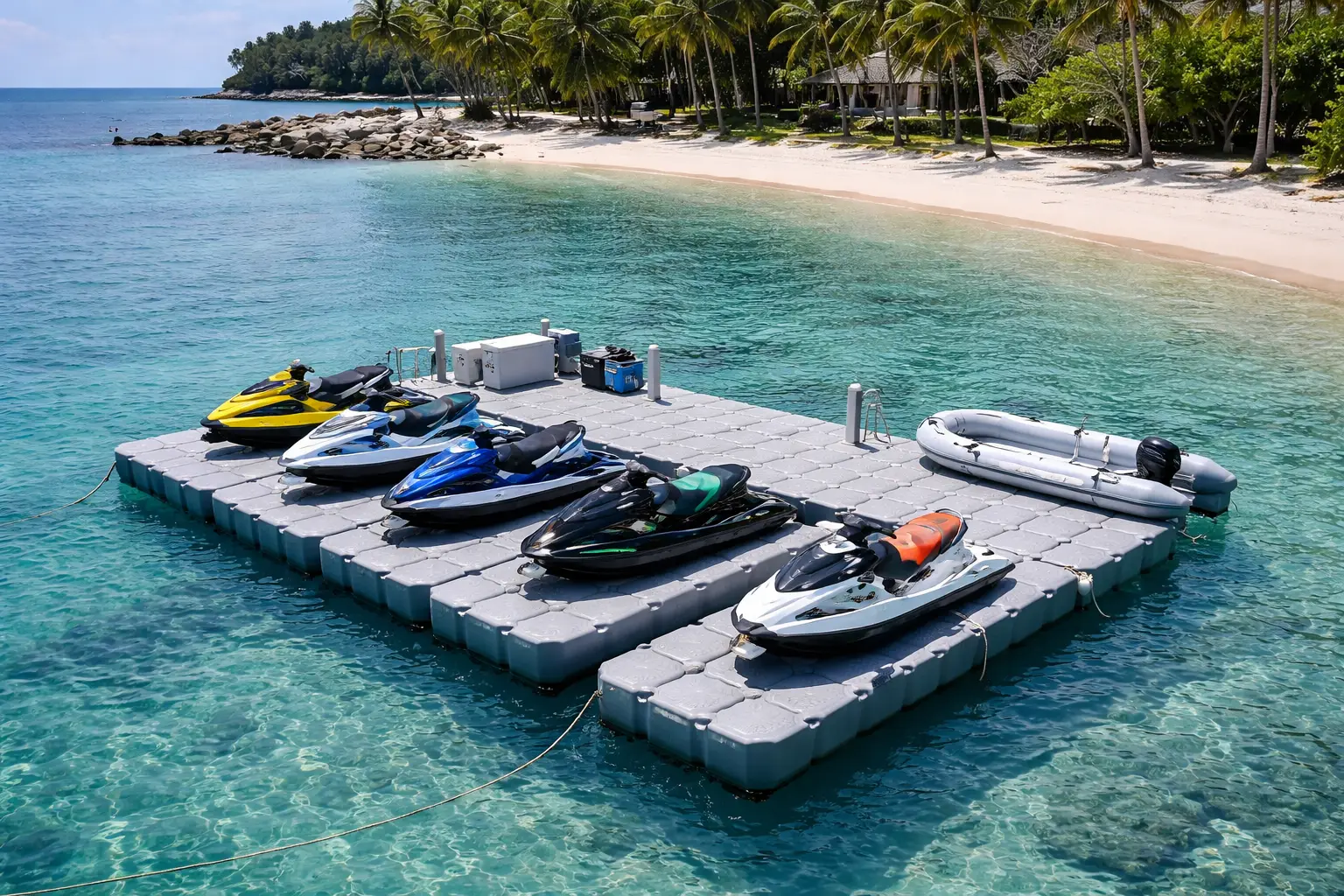 PWC-Schwimmdock-Einrichtung