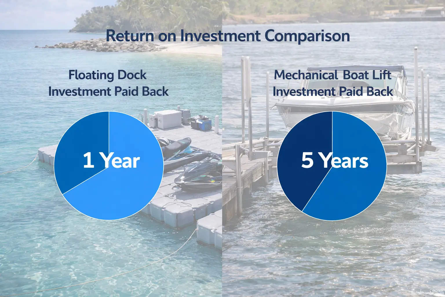 Schwimmdock vs. mechanischer Aufzug ROI